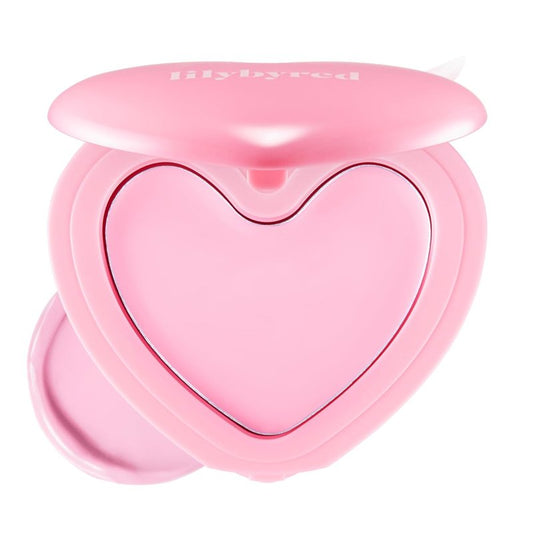 Luv Beam Cheek Balm - Heart-Shaped Korean Cream Blush | Semi-Matte Finish, Long-Lasting, 0.12 oz (02 Innocent Pink)