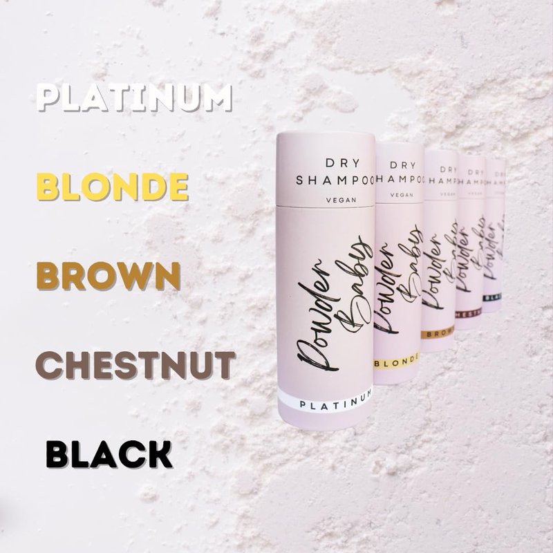 Powder Baby Dry Shampoo Powder, 1.7 Oz - Vegan, Non-Aerosol for Blonde Hair, Adds Volume, Talc & Cruelty-Free, Made in USA, Eco-Friendly Packaging