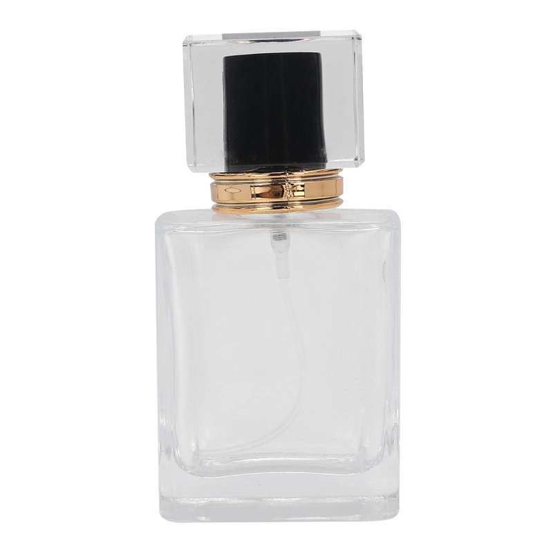 Sonew 6PCS 50ml Glass Spray Bottles, Refillable Perfume Bottles Perfume Mist Atomizer Dispenser Empty Bottle, Clear Glass Empty Spray Container for Home Travel and Salon Use