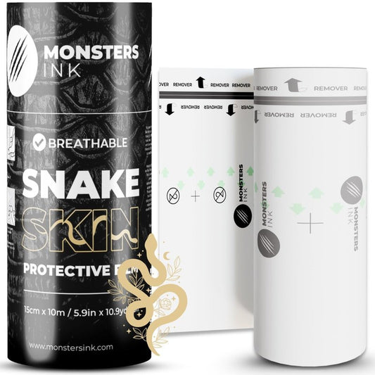 6 Inch x 11 Yards Second Skin Tattoo Cover Up Bandage Roll - Waterproof Aftercare Bandage, Latex-Free Skin Barrier Film for Tattoo Care, Wound Healing & Shower Protection