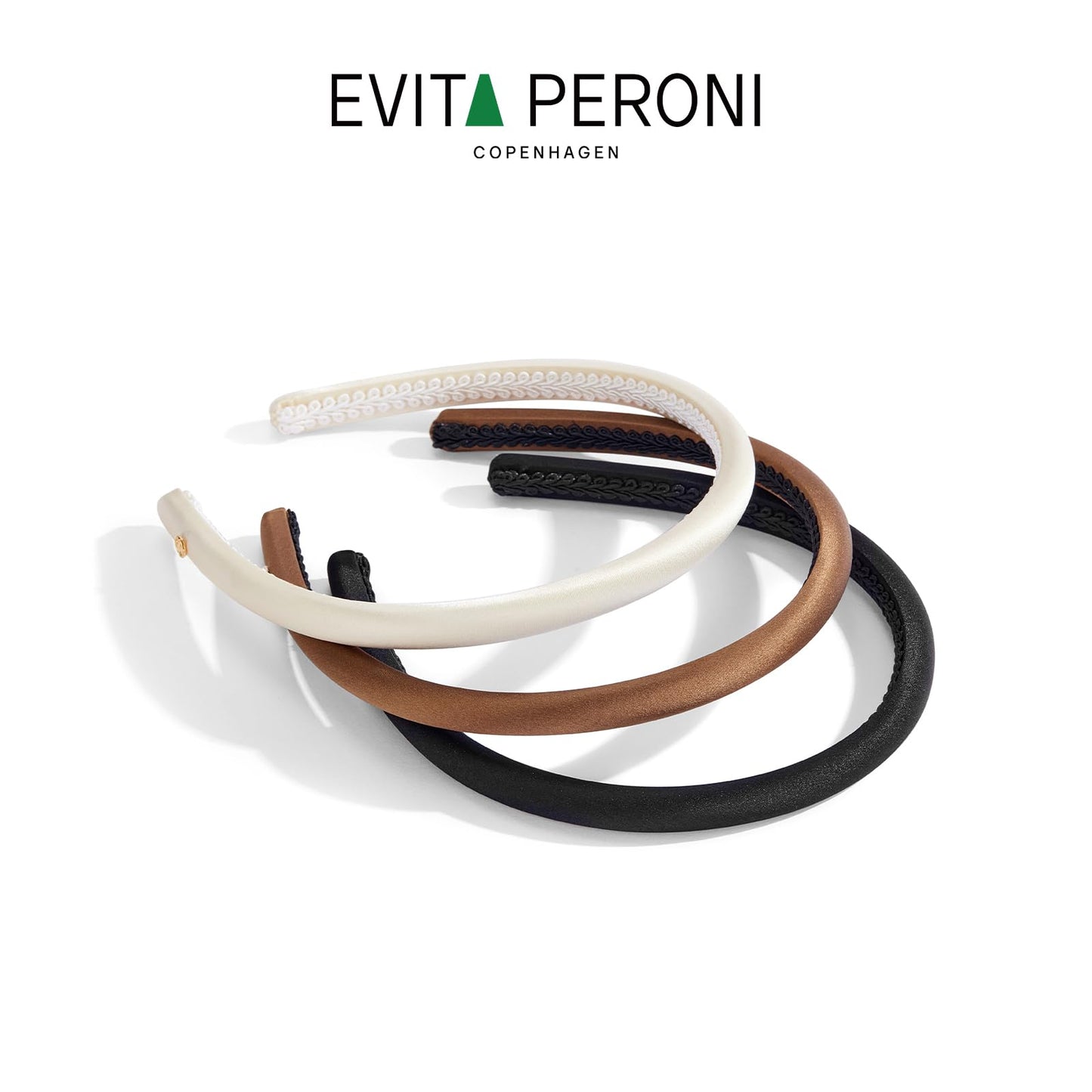 EVITA PERONI Thin Silk Headbands for women Satin Nonslip Comfort Hairband