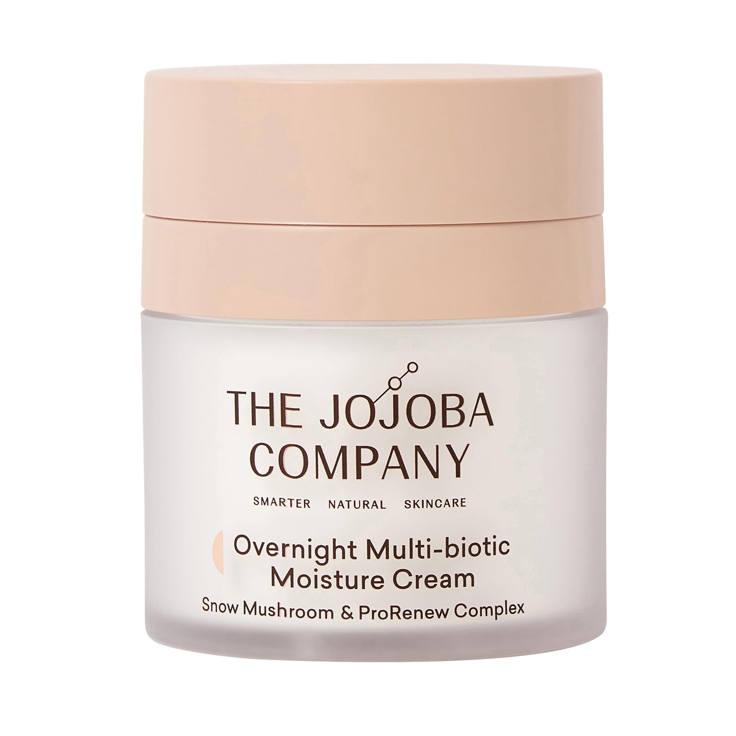 The Jojoba Company Overnight Multi-Biotic Moisture Cream with Snow Mushroom & ProRenew Complex - Hydrating Night Cream for Dry, Sensitive Skin - Nourishing, Lightweight