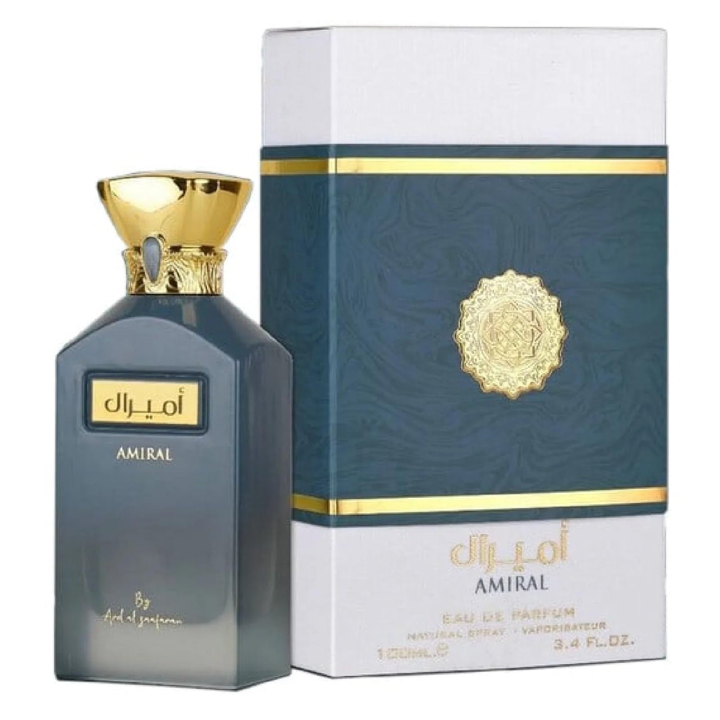 Ard Al Zaafaran Amiral Eau De Parfum Spray, 3.4 Ounce (Unisex)