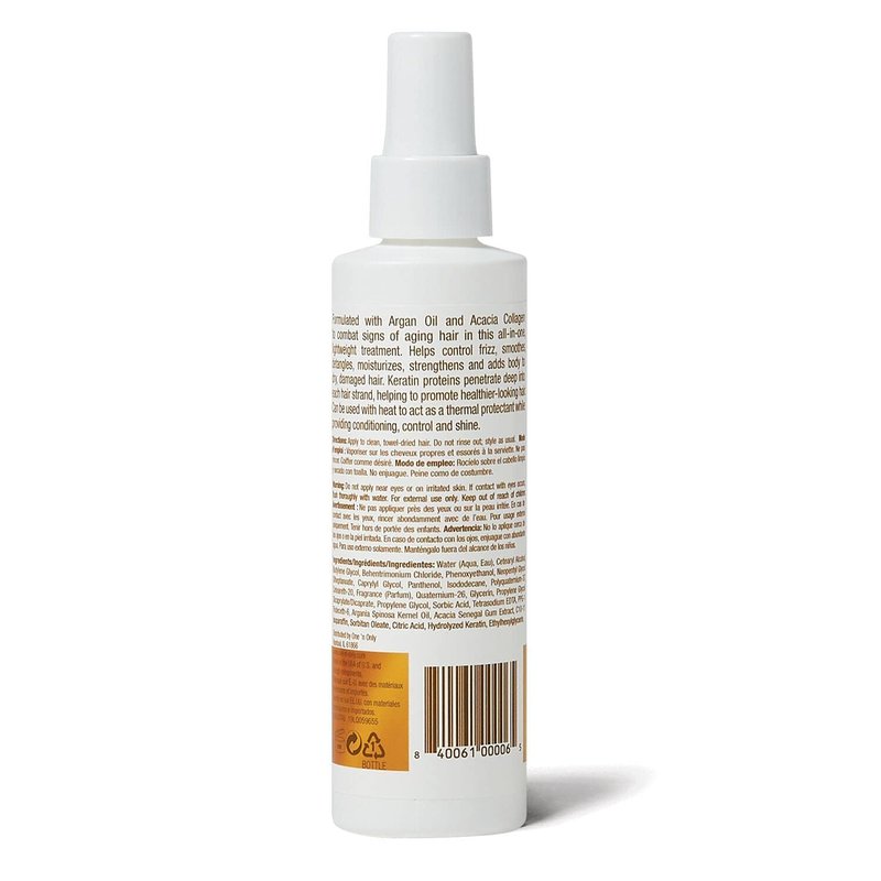One N' Only Argan Oil 12-in-1 Daily Treatment Lightweight, Helps Control Frizz, Smooths, Detangles, Moisturizes, Strengthens and Adds Body to Dry, Damaged Hair, 6 Fl Oz (2pk)