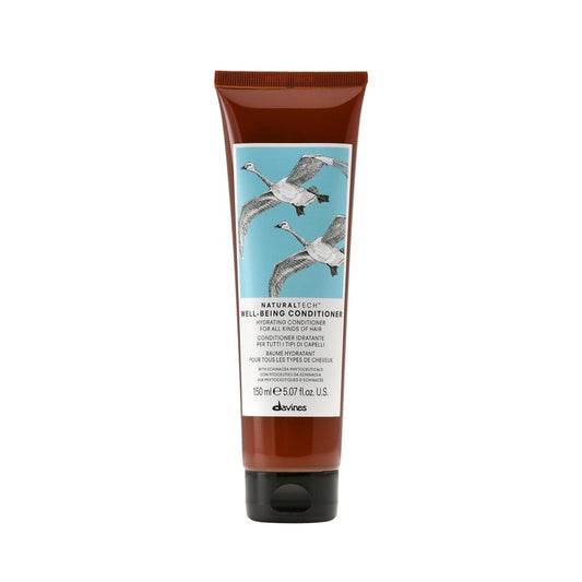 Davines Naturaltech Wellbeing Conditioner, Gentle Cleansing & Hydrating for All Hair Types - With Echinacea Phytoceuticals - Softens & Hydrates Hair, 5.07 Fl Oz