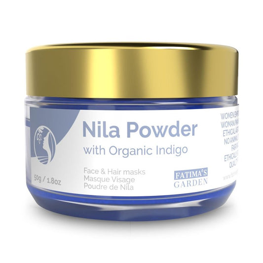 Pure Nila Indigo Powder - Natural Moroccan Face & Hair Care | 50g Exfoliating & Moisturizing