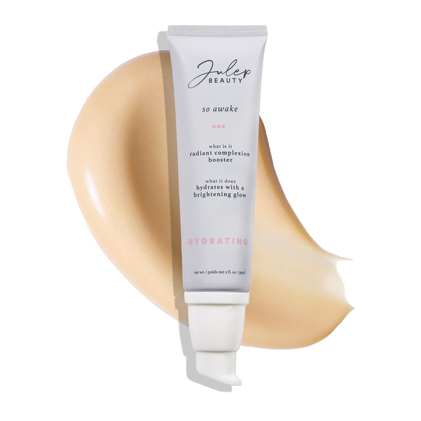 Julep Radiant Glow Duo: So Awake Snail Mucin Complexion Booster Moisturizer + Face Primer & Skip The Brush Cream-to-Powder Blush Stick in Rose Gold Makeup & Skincare Set