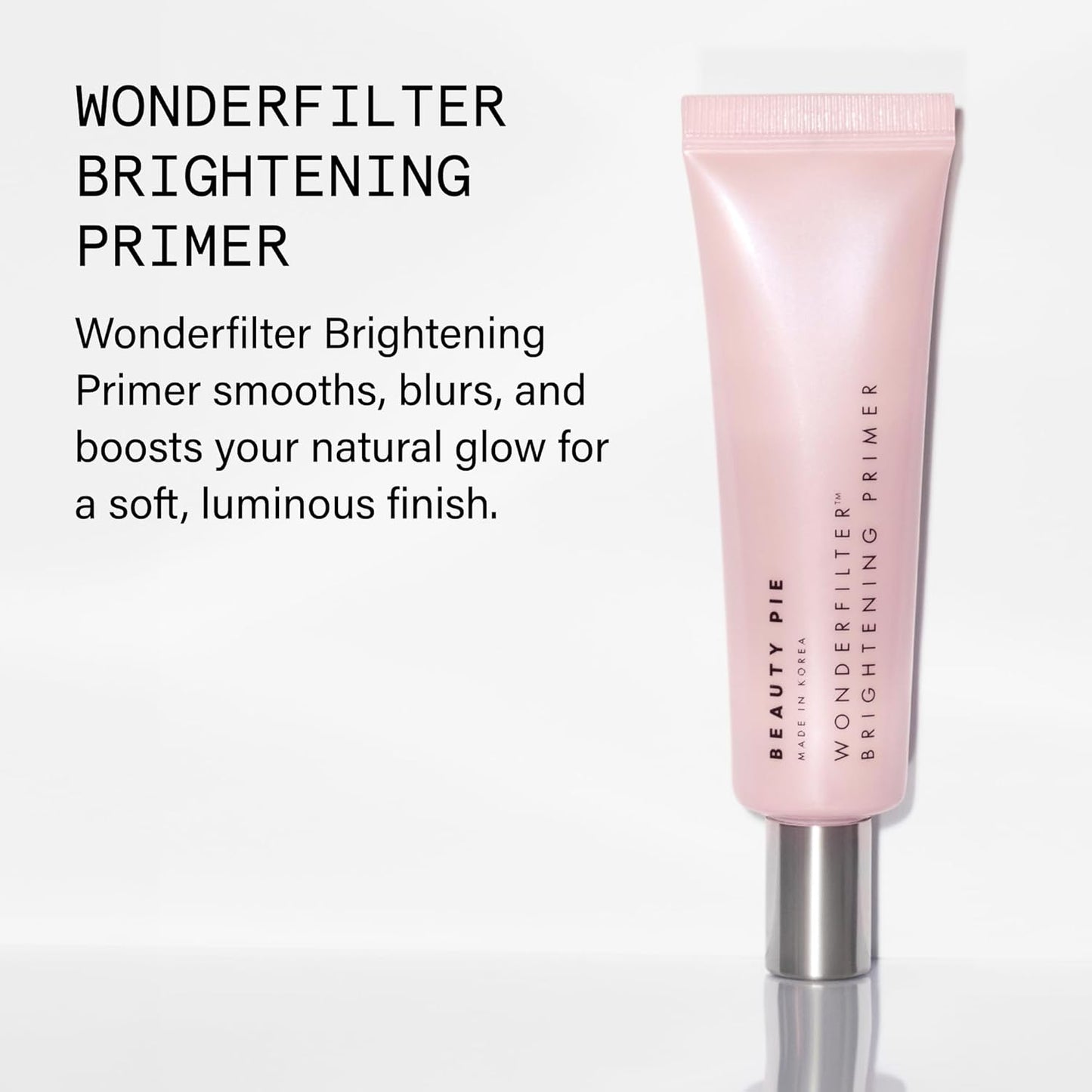 Wonderfilter Brightening Primer - Lightweight Skin-Barrier Primer with Prism Pearls & Niacinamide for Radiant Finish | 1.0 oz