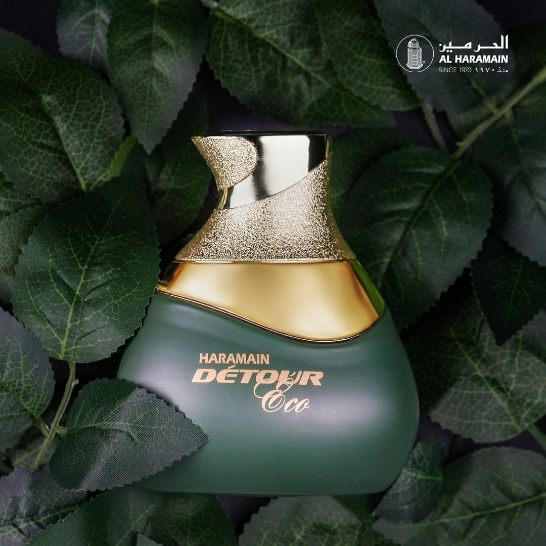 Al Haramain Detour Eco Eau de Parfum Spray for Unisex, 3.4 Ounce