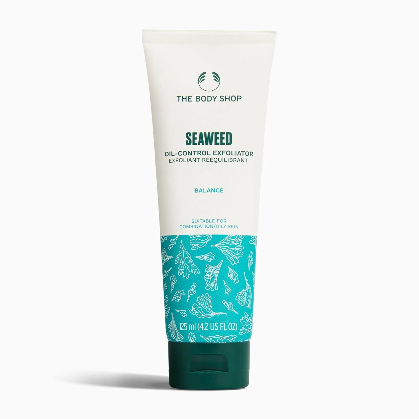 The Body Shop Seaweed Exfoliating Cleanser, For Oily and Combination Skin, Vegan, 4.2 Fl Oz