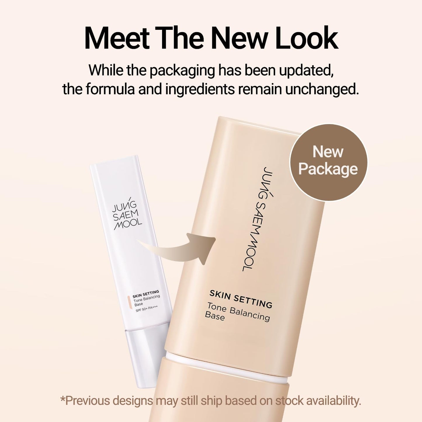 JUNG SAEM MOOL Skin Setting Tone Balancing Base 1.35 Fl Oz, Natural Expression & Pore Blurring Makeup Primer, Hydrating K-Beauty Foundation Base for a Flawless Bare-Face Look, Korean Makeup