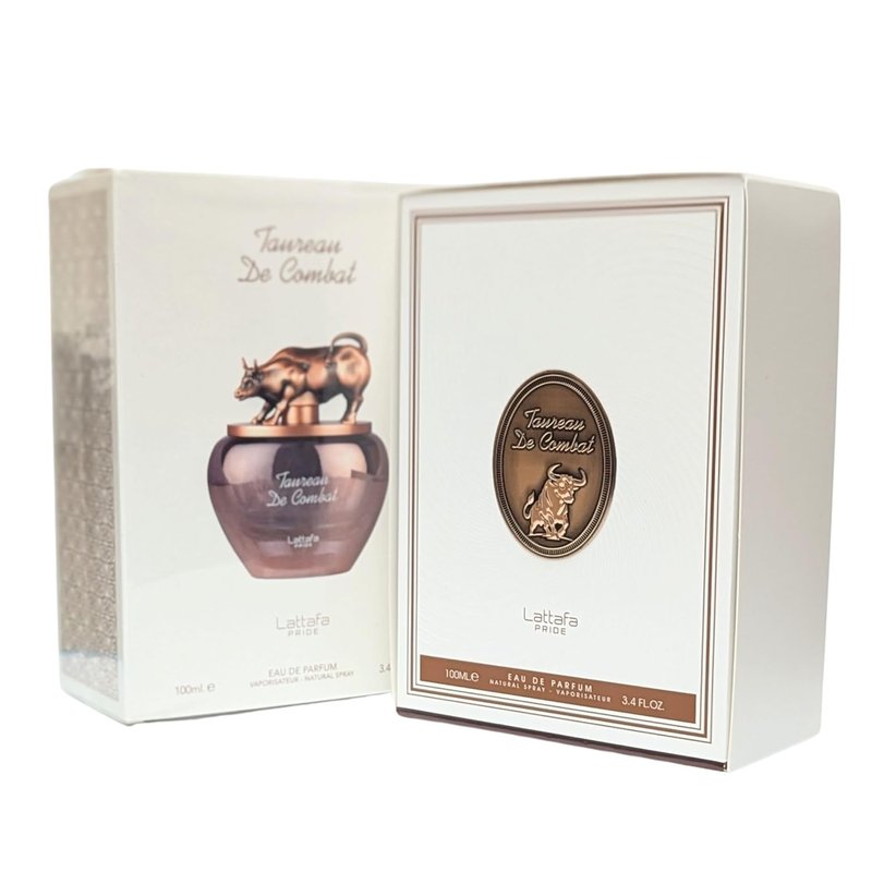Lattafa Pride Taureau De Combat Eau de Parfum Spray - Bold Amber, Tobacco & Vanilla Fragrance | Long-Lasting Warm Spicy Scent - 100ml (3.4 oz)