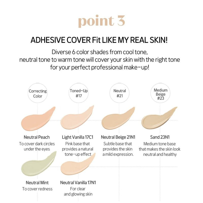 ETUDE Big Cover Skin Fit Concealer PRO - Neutral Vanilla | Long-Lasting Closely Adhesive Cover Like Real Skin | Smooth and Perfect Makeup | Hides Dark Circles, Redness