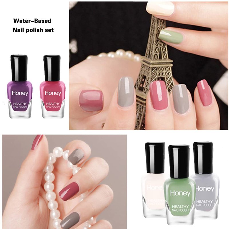 Tophany Non Toxic Nail Polish Set, Easy Peel Off and Fast Dry NailPolish Set for Pack, Eco Friendly and Organic Water Based Nail Polish for Women,Teens(20 Bottles)