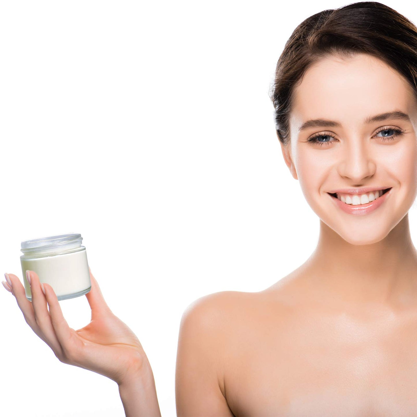 2oz Glass Jars with Lids, Hoa Kinh 40 Pack Empty Clear Glass Jars with Lids
