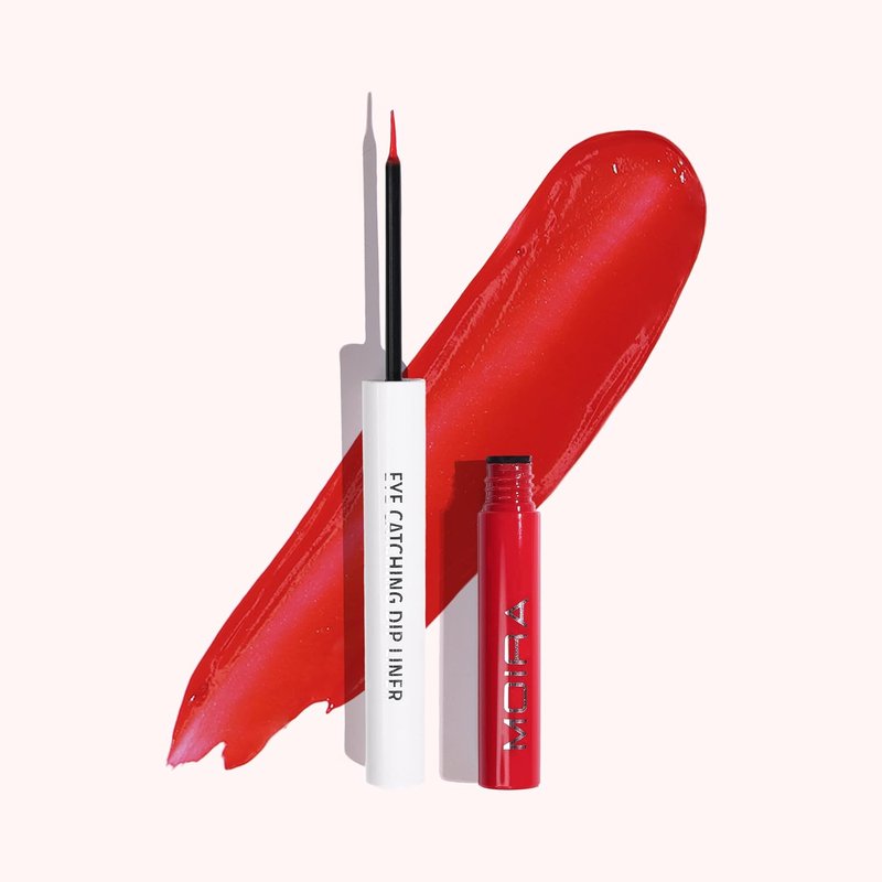 Moira Dip Eyeliner - Eye-Catching Red Liquid Liner for Bold Looks | 013