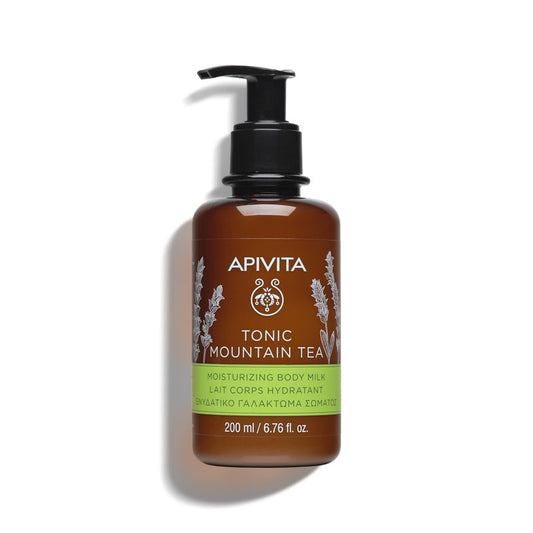 Apivita Tonic Mountain Tea Mousturizing Body Milk, Moisturizes, Softens Tones & Revitalizes with Mountain Tea & Propolis