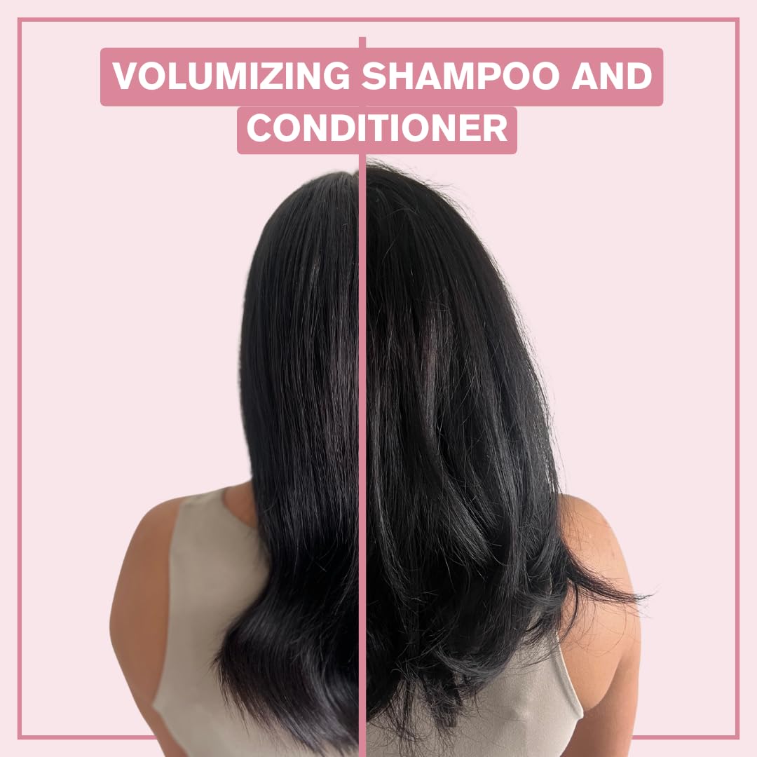 Alcôve - Volumizing Shampoo & Conditioner Duo - Fine and Thin Hair - Sulfate-Free - Lightweight Volume - Evening Primrose Oil - Mango Extract - Argan Oil - Anti-Frizz - Color-Safe - 10 ounces