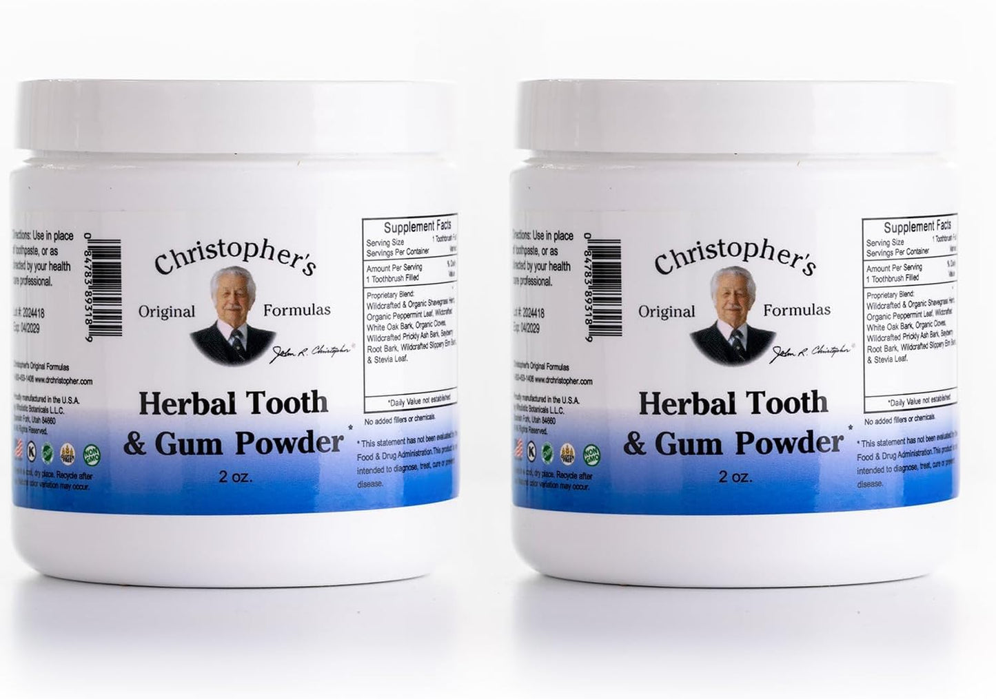 Herbal Tooth & Gum Powder - Natural Plant-Based Oral Care | Pack of 2