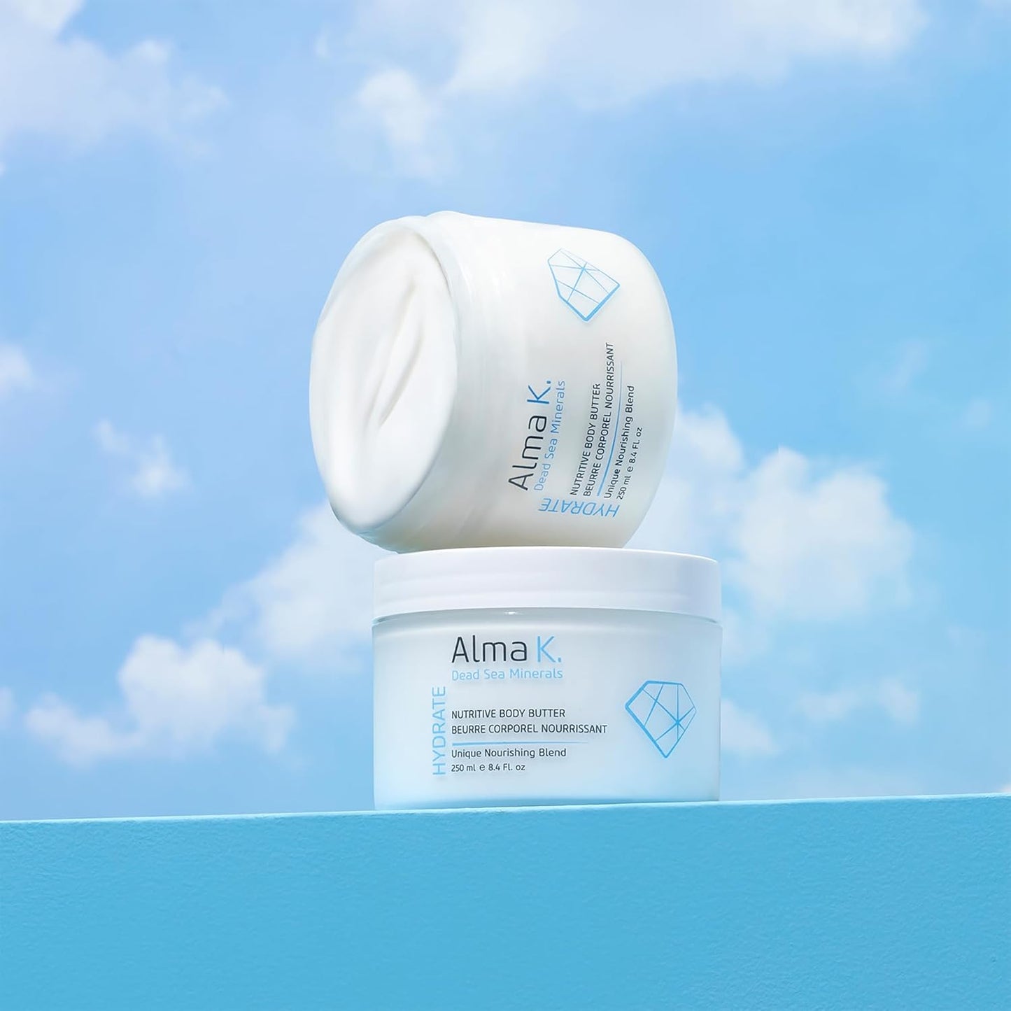 Alma K Nutritive Body Butter - Deep Hydration Cream with Shea Butter & Dead Sea Minerals | 8.45 oz for All Skin Types