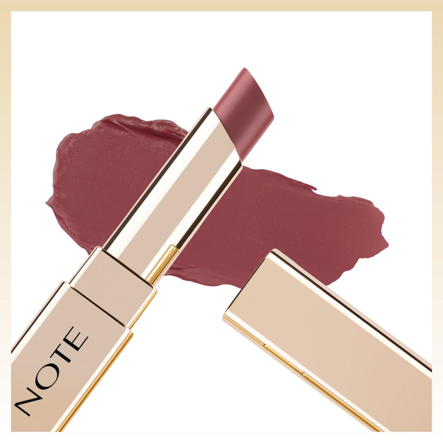 NOTE Cosmetique Iconic Sheer Lipstick - Hydrating Lipstick for Women - Balm-Like, Natural Sheer Finish Formula - 204 Ruler - 0.11 oz