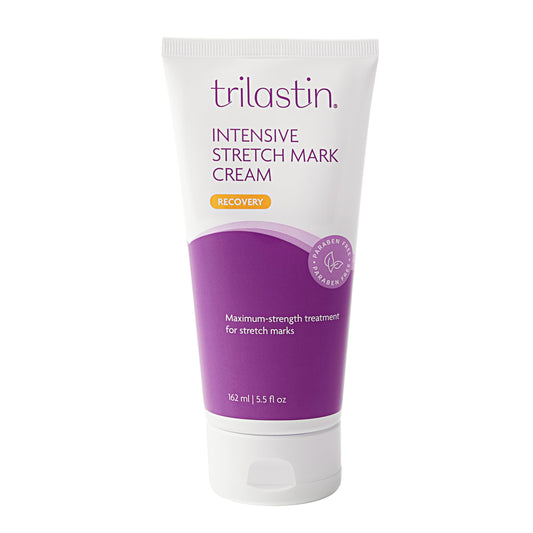 TriLASTIN Stretch Mark Cream – Collagen & Elastin Support Body Cream with Niacinamide, Vitamin C & Vitamin E – Hydrating Stretch Mark Lotion for Belly, Hips & Thighs – Unscented - 5.5 oz