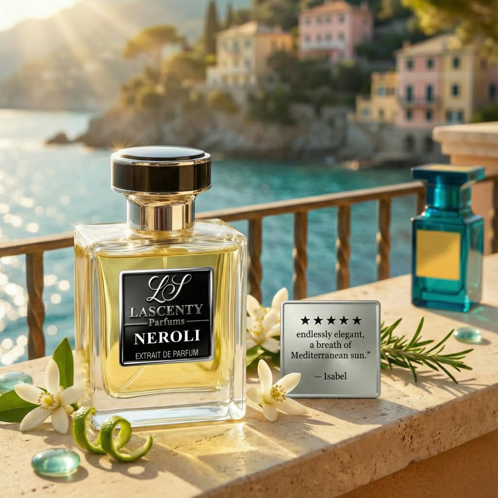 LaScenty NEROLI Inspired by Neroli Portofino, Fresh Citrus Floral Perfume and Cologne for Men and Women, Long Lasting Intense Fragrance with Strong High Projection, 50 ml EDP