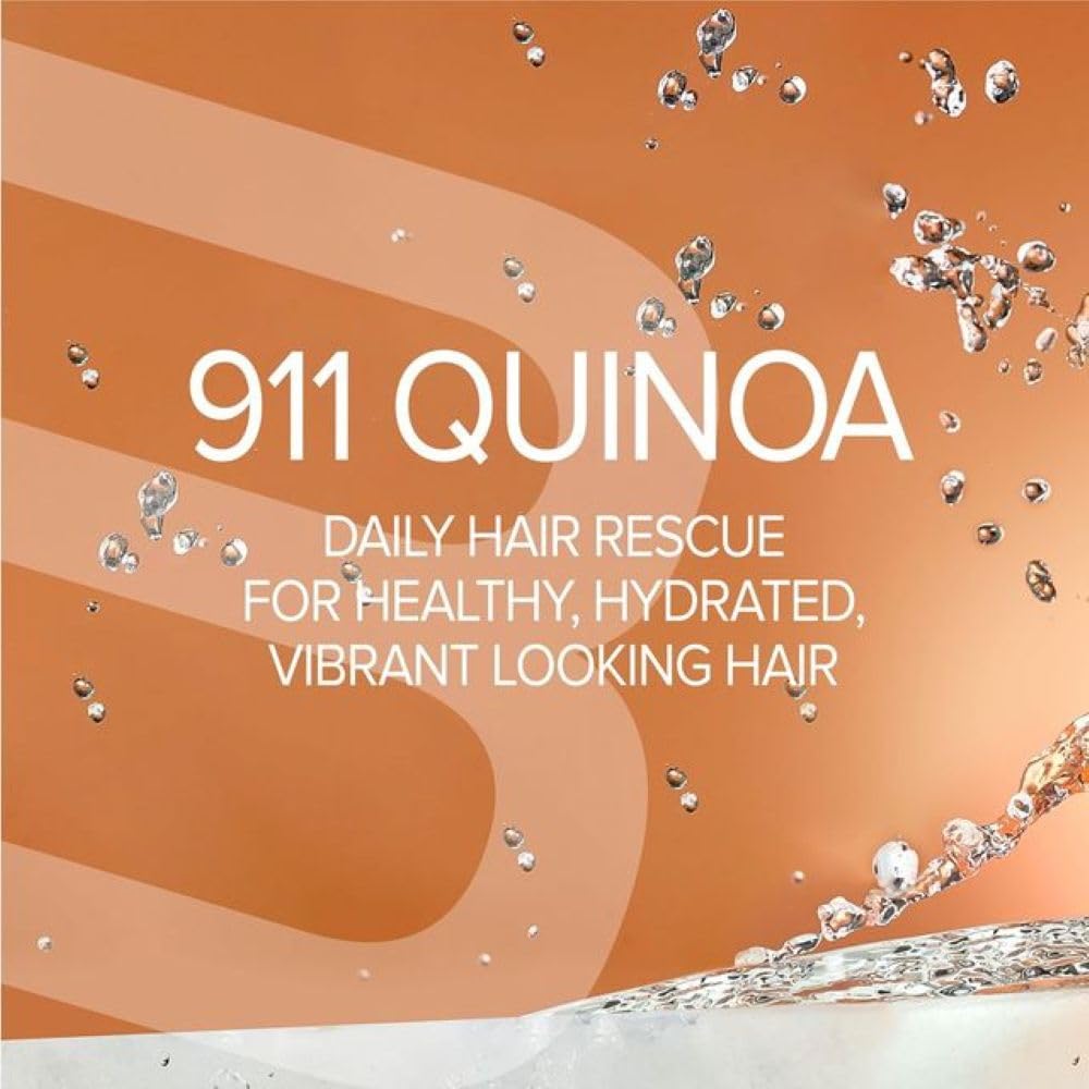 Biotop Professional 911 Quinoa Shampoo for Women & Men - Sulfate Free Nutritive Shampoo with Argan Oil - Made with Quinoa Protein for Dry, Lifeless, and Damaged Hair (16.9 fl oz/500ml)