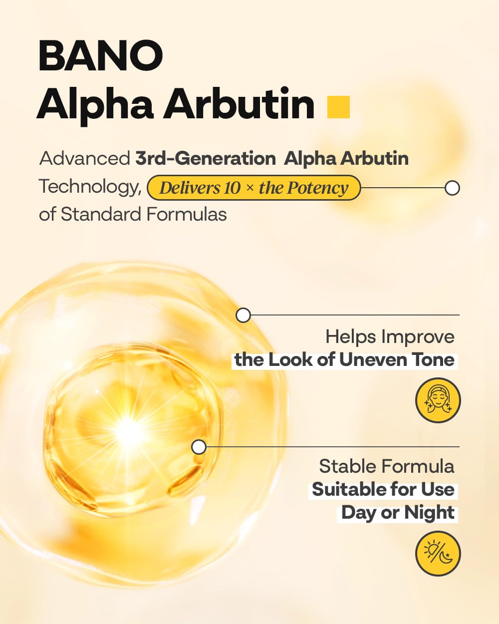 Bano Alpha Arbutin Triple Cream – Face Moisturizer with Alpha Arbutin & Niacinamide | Hydrating Hyaluronic Acid | Korean Skincare for Sensitive Skin | Fragrance-Free | 2.02 fl oz
