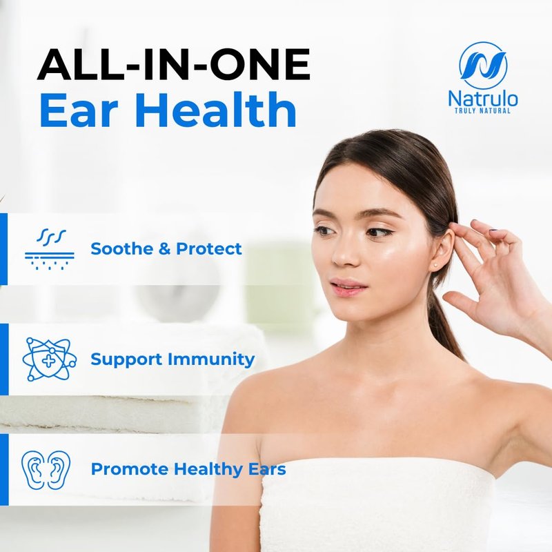 Organic Ear Oil for Ear Infection - Natural Eardrops for Earache Prevention, Swimmer's Ear & Wax Removal - Kids, Adults, Baby, & Dog Earache Remedy - with Mullein, Garlic, Calendula Made in USA