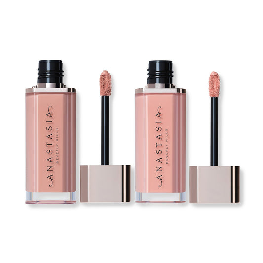 Anastasia Beverly Hills Mini Lip Velvet Duo – Travel-Size Luxury Lip Set, High-Pigment Blurred-Effect Matte Lip Colors with Velvet Finish