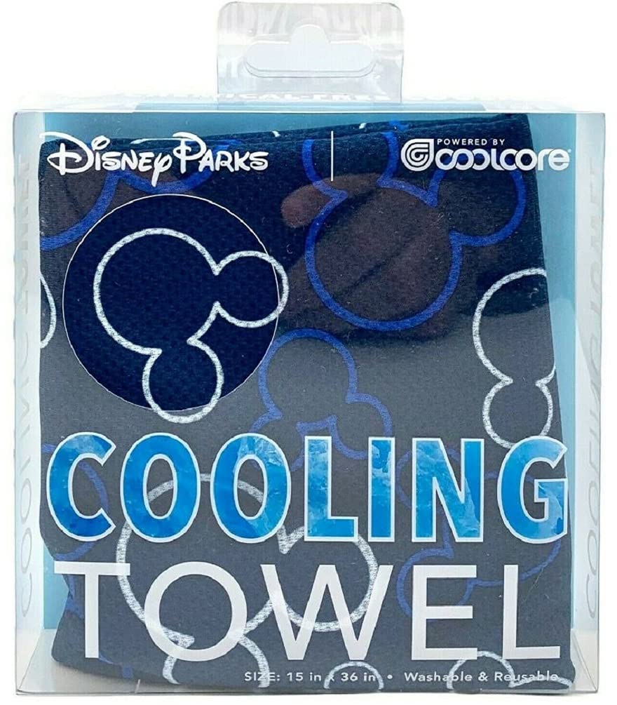 Theme Parks Cooling Towel - Mickey Icon - Blue