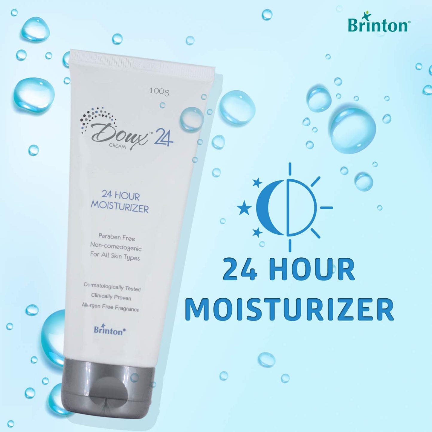 24-Hour Daily Moisturizing Cream for Dry & Itchy Skin - Paraben-Free & Non-Greasy | 3.5 oz