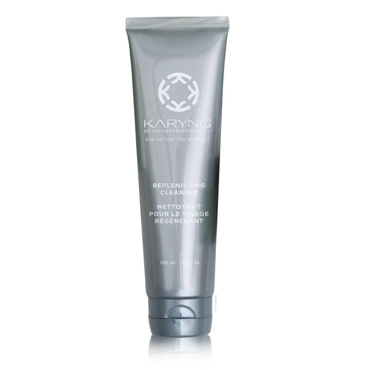 Karyng Replenishing Cleanser, Gentle Hydrating Face Wash with Coconut Oil, Soothing Daily Facial Cleanser for Dry, Sensitive and Mature Skin, Fragrance Free, 3.4 oz
