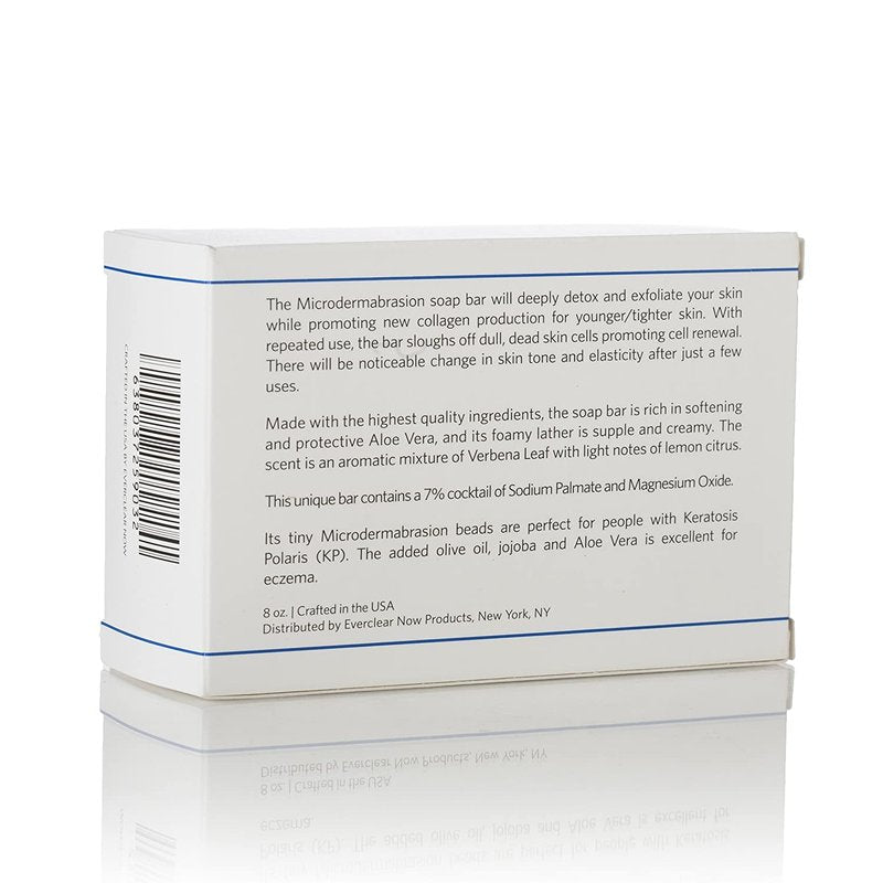 Microdermabrasion Exfoliating Scrub Soap | KP Bump Eraser for Keratosis Pilaris, Folliculitis & Acne - Deep Cleansing for Rough, Bumpy Skin