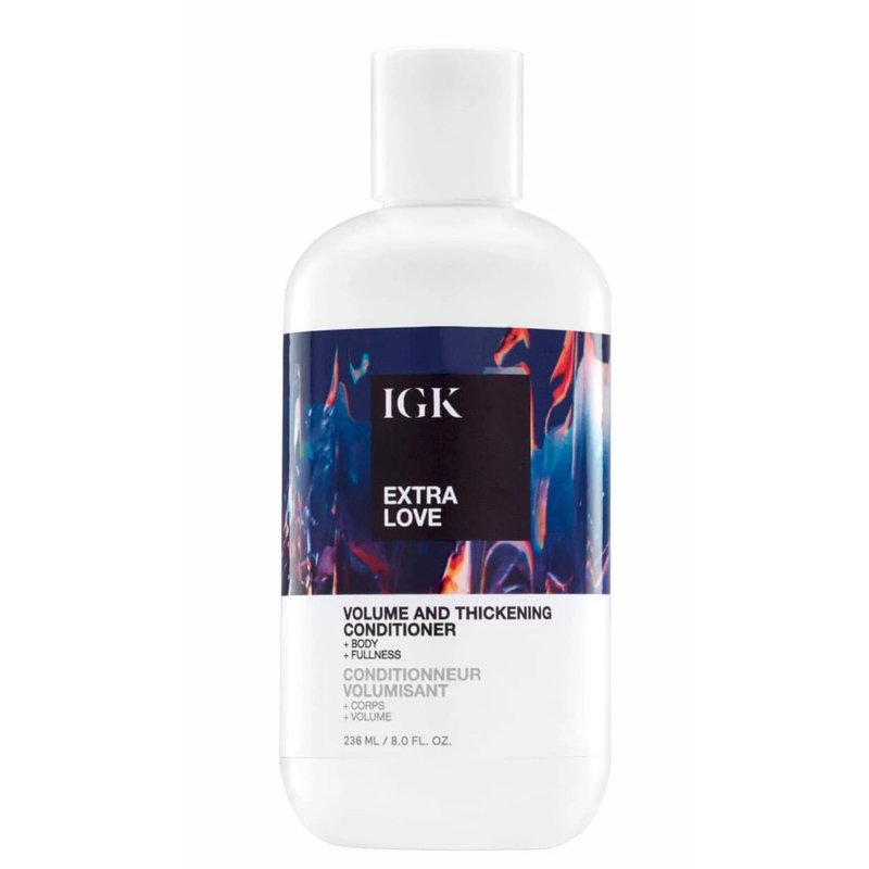 IGK EXTRA LOVE Volume & Thickening Conditioner | Adds Volume, Hydrates + Detangles While Supporting Hair Health | Vegan + Cruelty Free | 8oz
