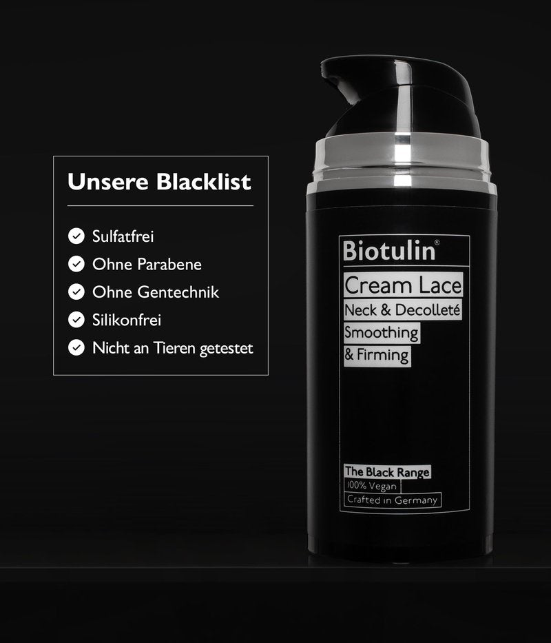 Biotulin – Cream Lace 100ml – Anti-Aging Cream for Body and Neck with Vegan Amino Acids – Lotion for a Wrinkle-Free Décolleté