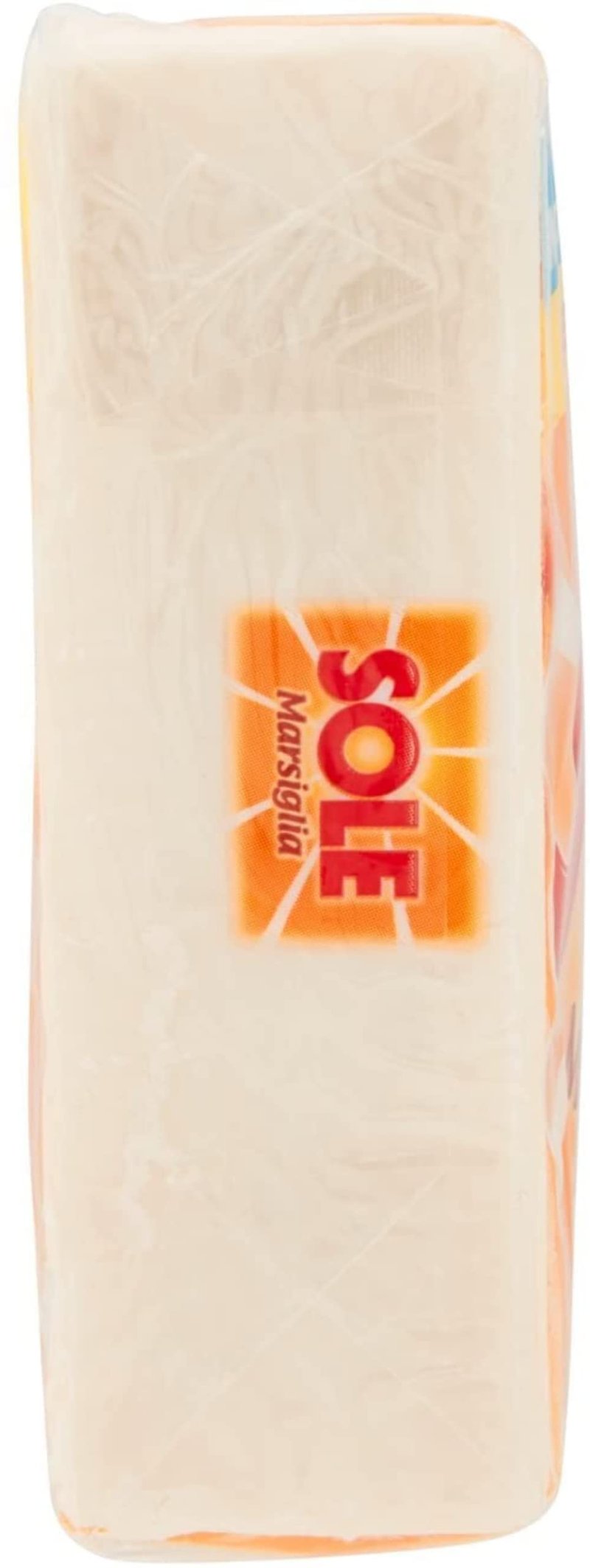 Sole:"Sole Marsiglia" Marseille Laundry Soap for Pre-Treating 8.8 Ounce (250gr) Soaps (Pack of 4) [ Italian Import ]