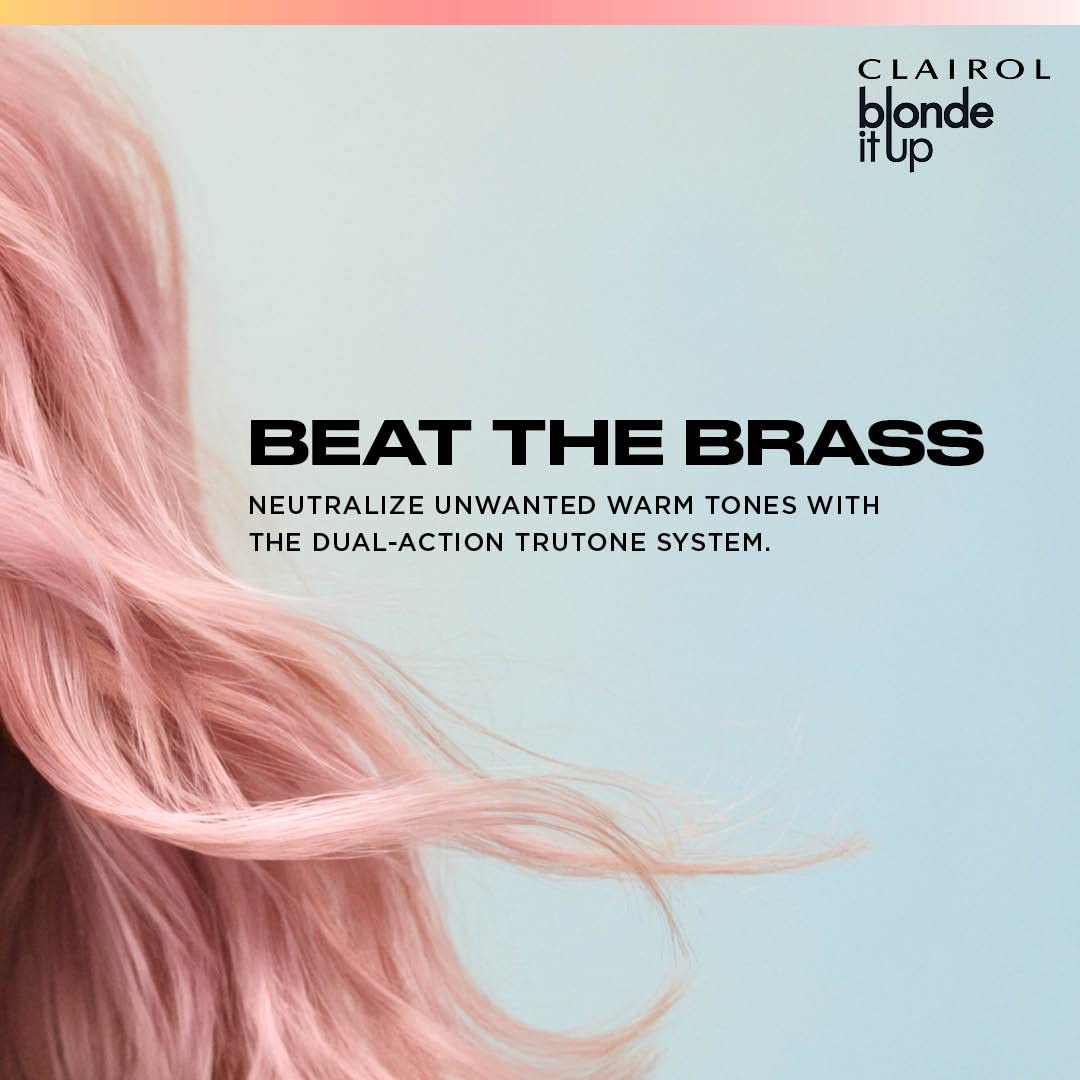 Blonde It Up Crystal Glow Toners Demi-Permanent Hair Dye, Pearlescent Hair Color with Crystal Finish Treatment