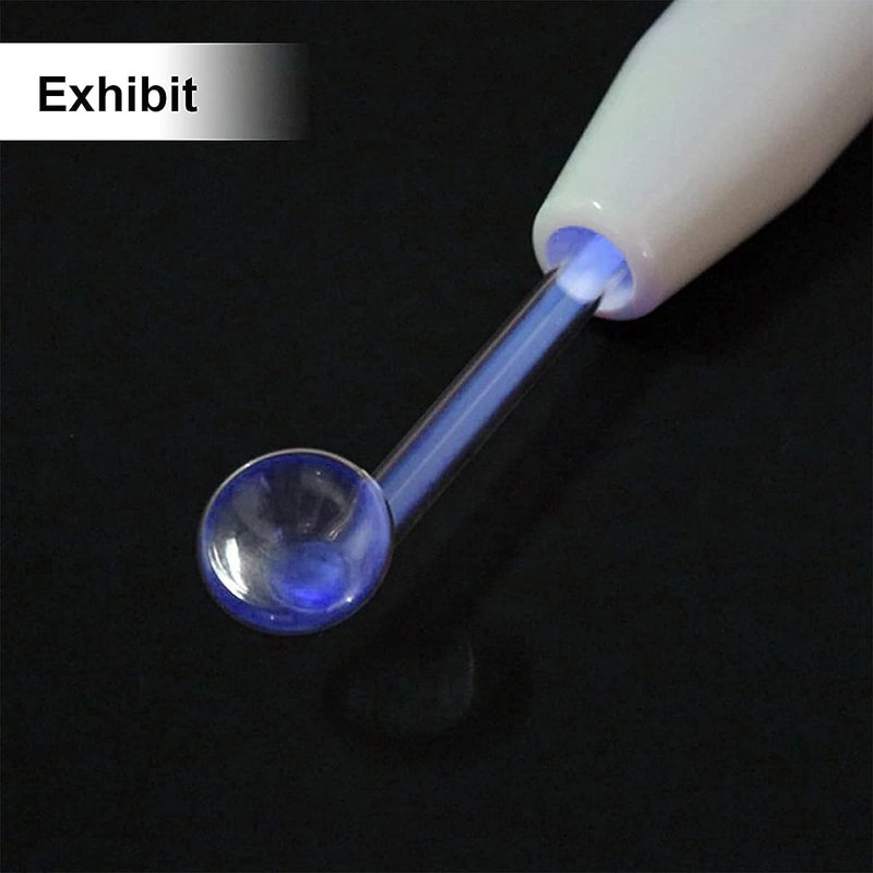 Elitzia Electrode Wand Glass Tube Blue Handheld Spare Parts 4Pcs ETHB02