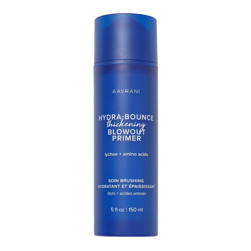 AAVRANI Hydra-Bounce Thickening Blowout Primer & Styling Cream with Lychee & Amino Acids to Volumize, Strengthen and Protect Hair Strands Vegan Color-Safe 5 Fl Oz