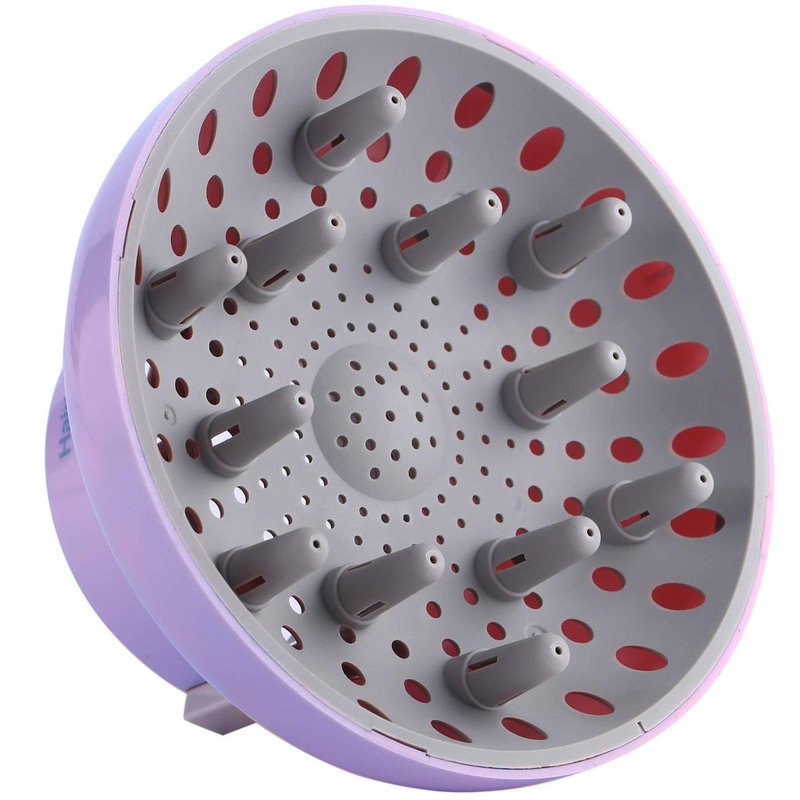 Universal Hair Diffuser for Blow Dryers - Adaptable 1.7 to 2.6 Inch | Perfect for Curly & Wavy Hair, Lavender