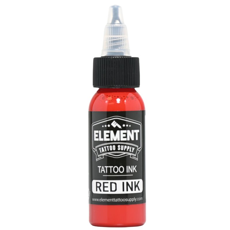 Element Tattoo Supply Ink Set | Red Yellow Blue | Professional Solid Colors for Human Skin | Bright Bold Pre-Dispersed Pigment | Essential Artist Supplies | 1oz Bottles