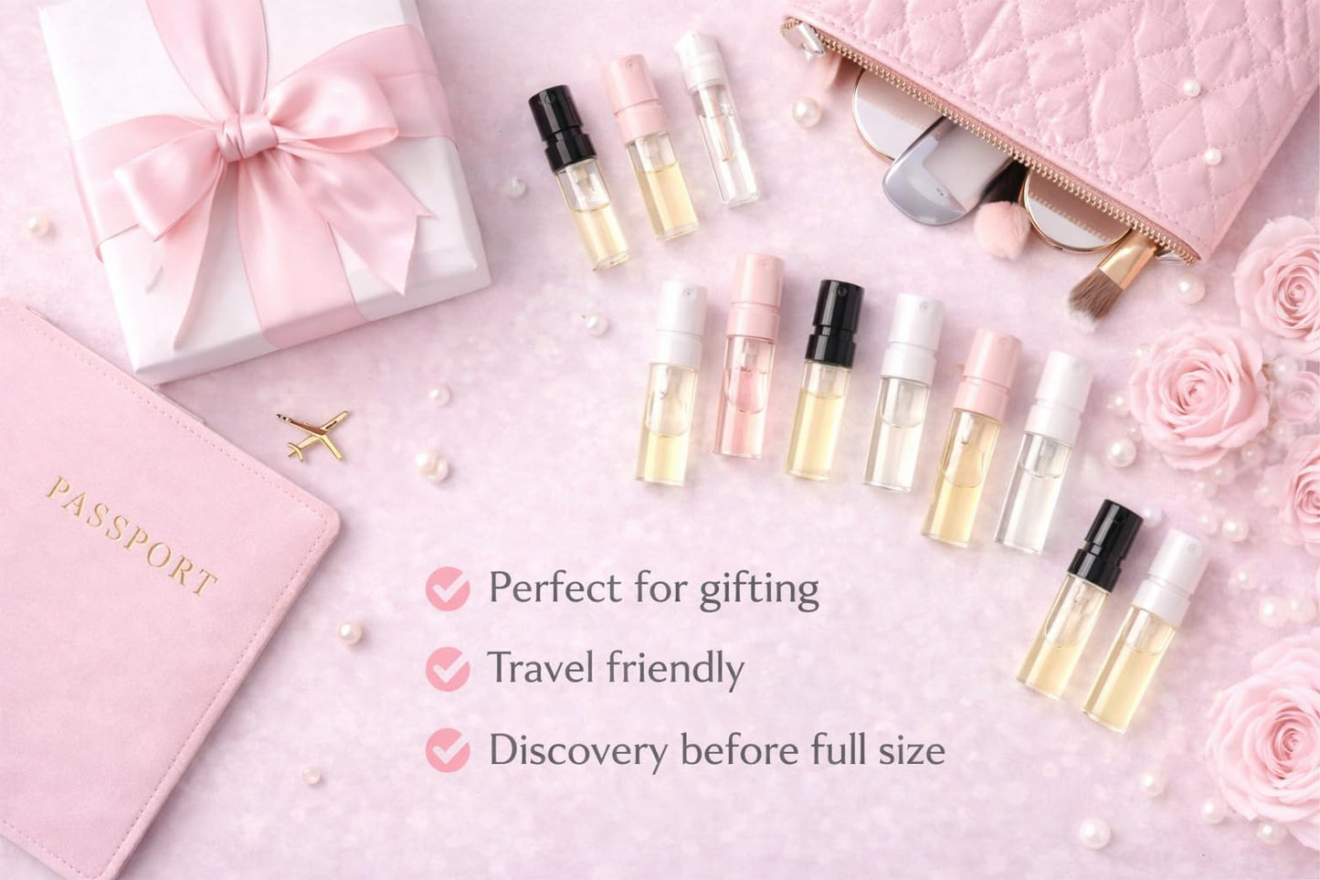 Generic 12 Top Selling Designer Perfume Sample Vial Discovery Set - Women's Fragrance Sampler Set with 12 Random Vials