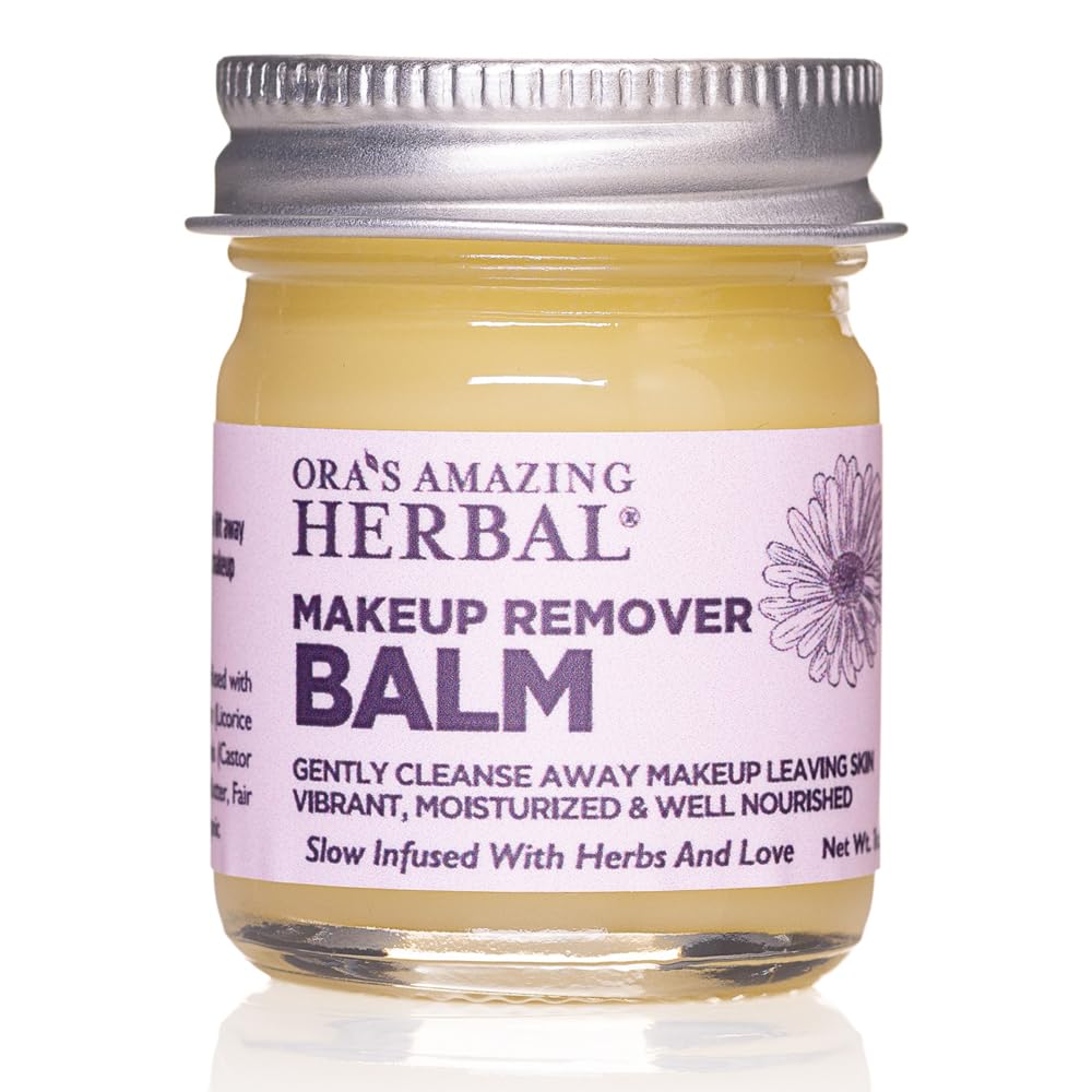 Ora's Amazing Herbal Makeup Remover Balm, Calendula Cleansing Balm with Licorice Root,