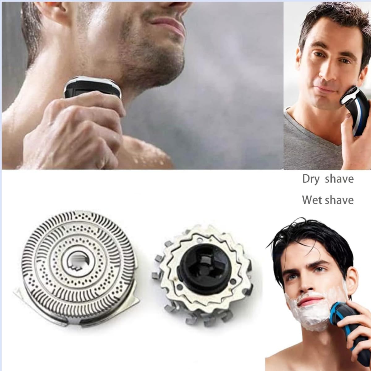 HQ9 Replacement Heads Compatible With Philips Norelco Hq9 Speedxl Replacement Heads,for Philips Norelco Electric Shaver Head HQ9070,8140XL,HQ9080,HQ8240,PT920 Etc Model,HQ9 Replacement Blades