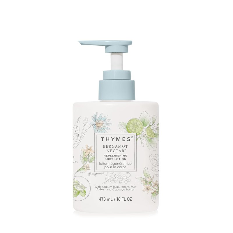 Thymes Replenishing Body Lotion - Moisturizing Lotion for Dry Skin | Bergamot Nectar, 16 fl oz