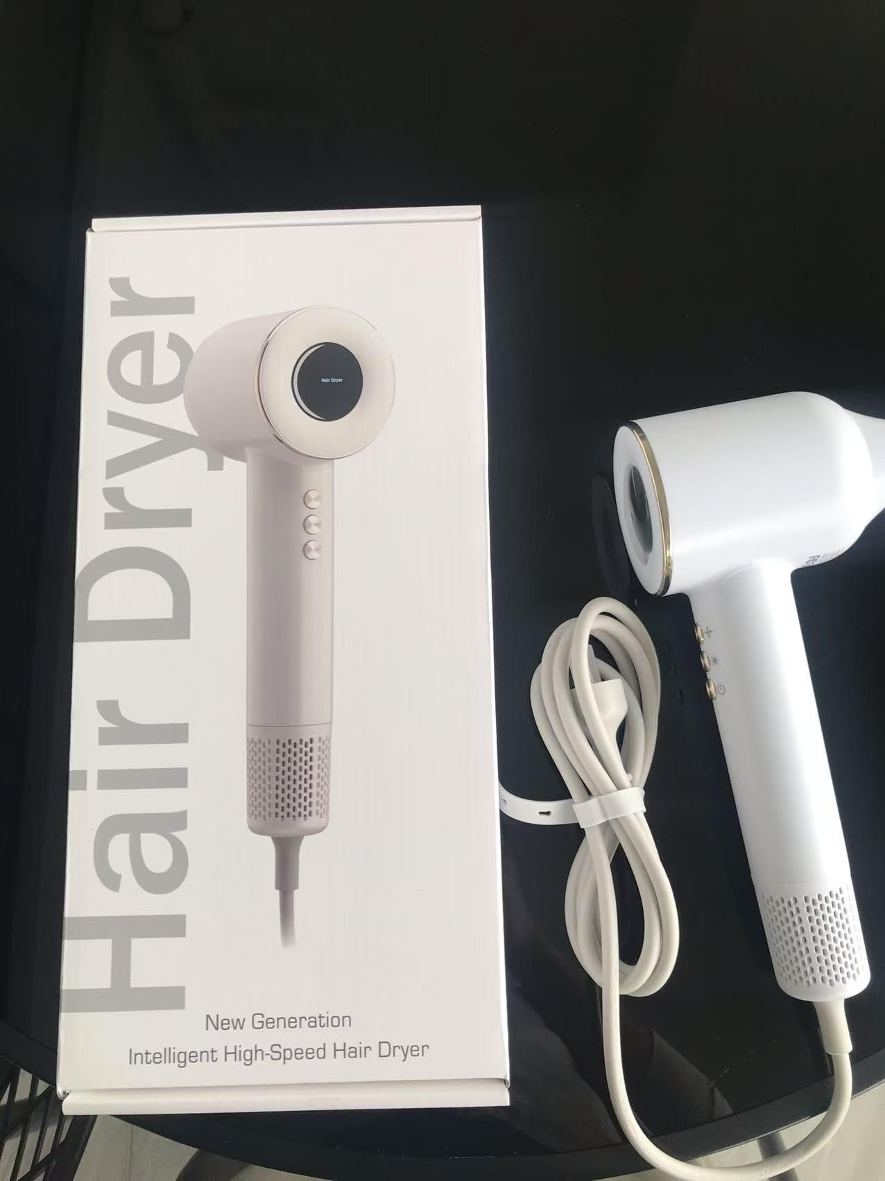 High Speed Hair Dryer, Blow Dryer with Magnetic Concentrator for Fast Drying, Low Noise Thermo-Control Professional Lightweight Hair Dryer for Women