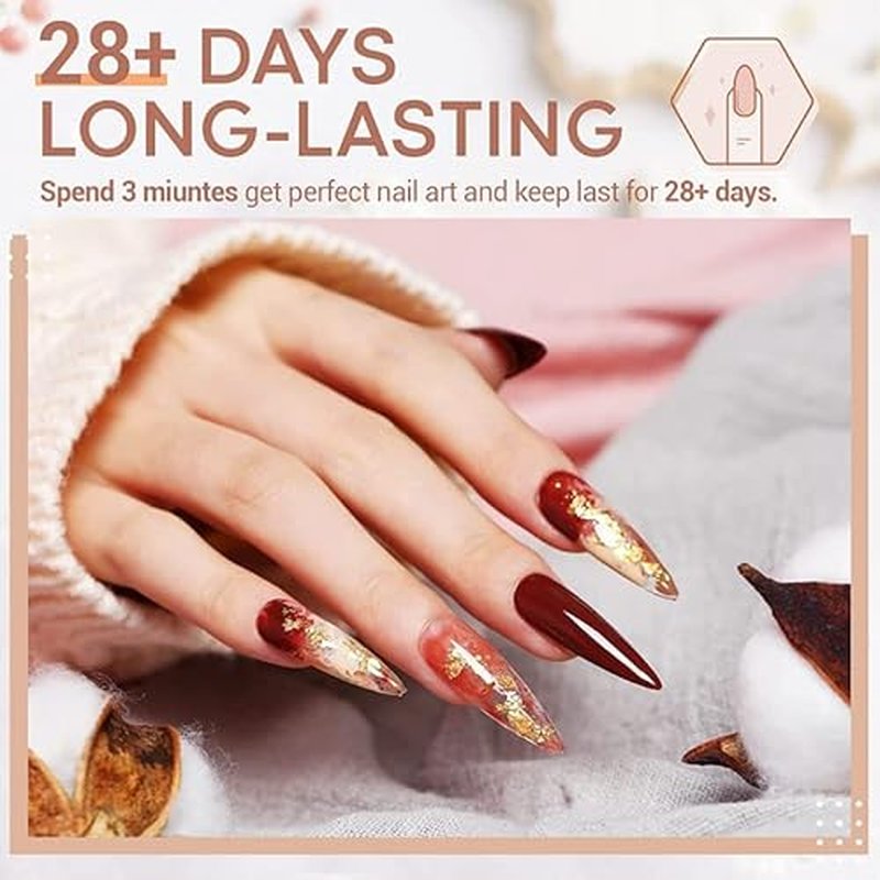 modelones Hema Free Gel Nail Polish 6 Colors Neutral Nude Set Nude Pink Quick Dry Winter Polish Manicure Diy Nail Art Home Salon Gift For Women Girl