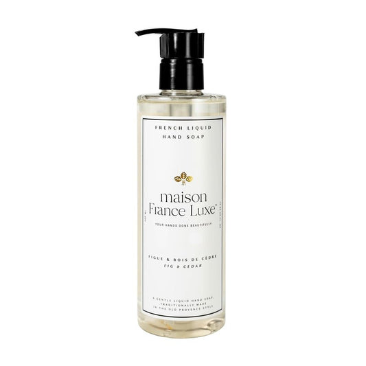 French Liquid Hand Soap - Fig & Cedar Scent | 400ml Moisturizing Formula